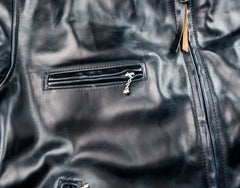 Aero Cafe' Racer, size 44, Midnight Blue CXL Horsehide