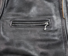 Aero Cafe' Racer, size 42, Tumbled Black CXL Horsehide