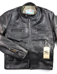 Aero Cafe' Racer, size 42, Tumbled Black CXL Horsehide