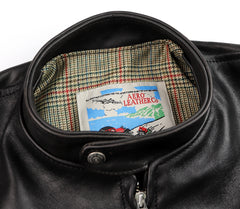 Aero Cafe' Racer, size 42, Tumbled Black CXL Horsehide