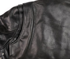 Aero Cafe' Racer, size 42, Tumbled Black CXL Horsehide