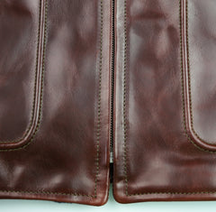 Aero Half Belt Deluxe, size 46 (fits like size 50), Brown CXL Steerhide