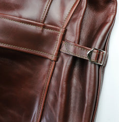 Aero Half Belt Deluxe, size 46 (fits like size 50), Brown CXL Steerhide
