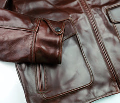 Aero Half Belt Deluxe, size 46 (fits like size 50), Brown CXL Steerhide