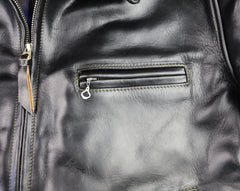 Aero Highwayman, size 44, Black Chromexcel Steerhide