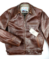 Aero Highwayman, sz 36 (fits like size 40), Brown CXL Steerhide