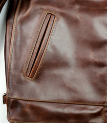 Aero Highwayman, sz 36 (fits like size 40), Brown CXL Steerhide