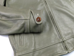 Aero Premier Highwayman, sz 42, Olive Vicenza Horsehide