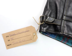 Aero Premier Highwayman, size 38, Blackened Brown Vicenza Horsehide