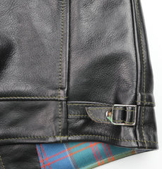 Aero Premier Highwayman, size 38, Blackened Brown Vicenza Horsehide