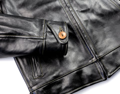 Aero Premier Highwayman, size 38, Blackened Brown Vicenza Horsehide