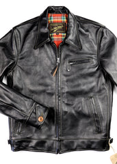 Aero Premier Highwayman, size 38, Blackened Brown Vicenza Horsehide