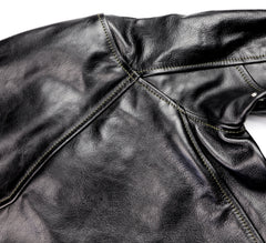 Aero Premier Highwayman, size 38, Blackened Brown Vicenza Horsehide