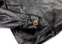 Aero Premier Highwayman, size 38, Blackened Brown Vicenza Horsehide
