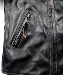 Aero Three-Pocket Ridley, size 36, Blackened Brown Vicenza Horsehide