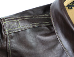 Aero A-2 Military Flight Jacket, size 38, Dark Seal Vicenza Horsehide