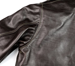 Aero A-2 Military Flight Jacket, size 38, Dark Seal Vicenza Horsehide