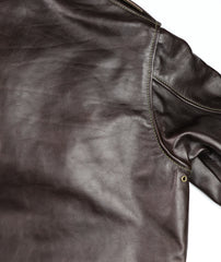 Aero A-2 Military Flight Jacket, size 38, Dark Seal Vicenza Horsehide