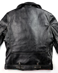 Aero Women's Motorcycle Jacket, size 4, Blackened Brown Vicenza Horsehide
