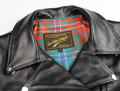 Aero Women's Motorcycle Jacket, size 4, Blackened Brown Vicenza Horsehide