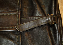 Aero 1930s Half Belt, size 42, Dark Seal Vicenza Horsehide