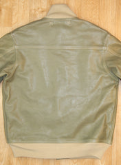 Aero A-1 Military Flight Jacket, size 40, Olive Vicenza Horsehide