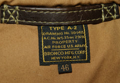 Aero A-2 Military Flight Jacket, size 46, Seal Vicenza Horsehide