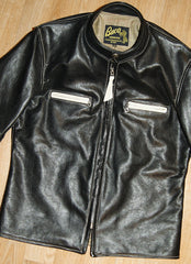 Aero Board Racer, size 40, Two-Tone Black and Cream Vicenza Horsehide