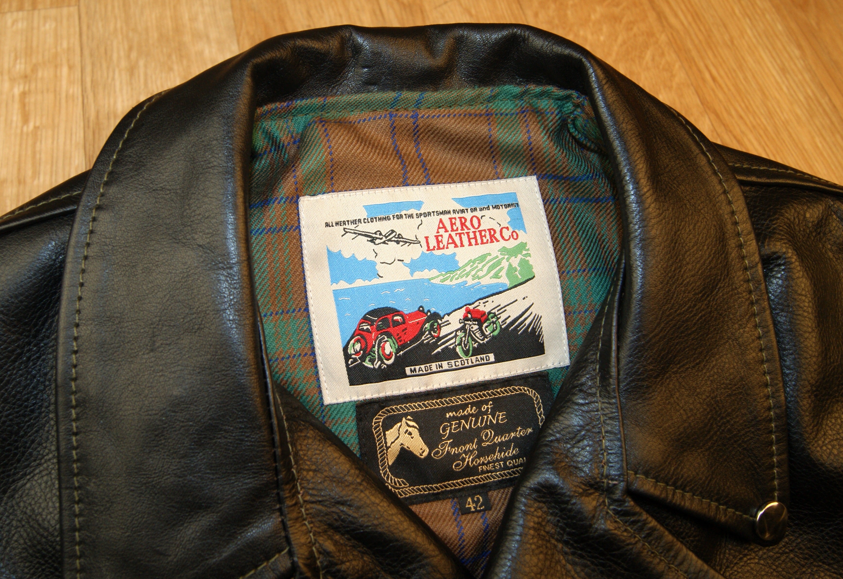 Aero D-Pocket Ridley, size 42, Blackened Brown Vicenza Horsehide