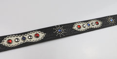 Bulbous Belt, jeweled, size 30, Black