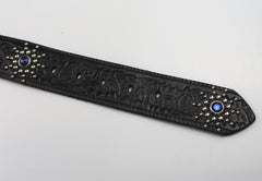 Bulbous Belt, jeweled, size 30, Black