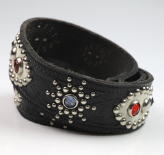 Bulbous Belt, Jeweled and Studded, size 30, Black