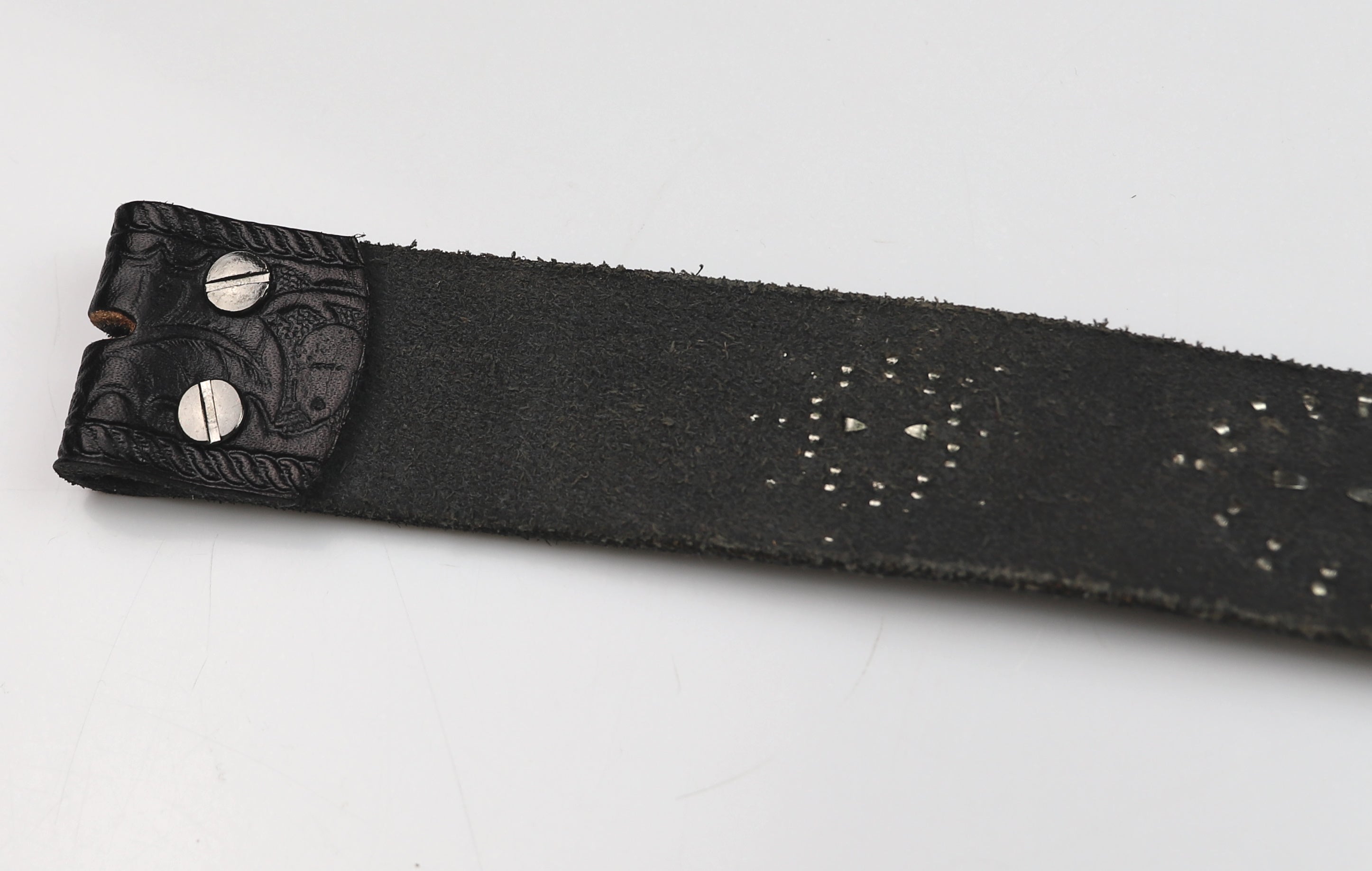 Bulbous Belt, Jeweled and Studded, size 30, Black