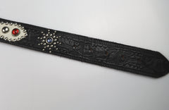Bulbous Belt, Jeweled and Studded, size 30, Black