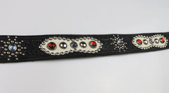 Bulbous Belt, Jeweled and Studded, size 30, Black