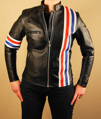 Pacific Cycle "Easy Rider" Women's Cafe Racer Jacket, size Large