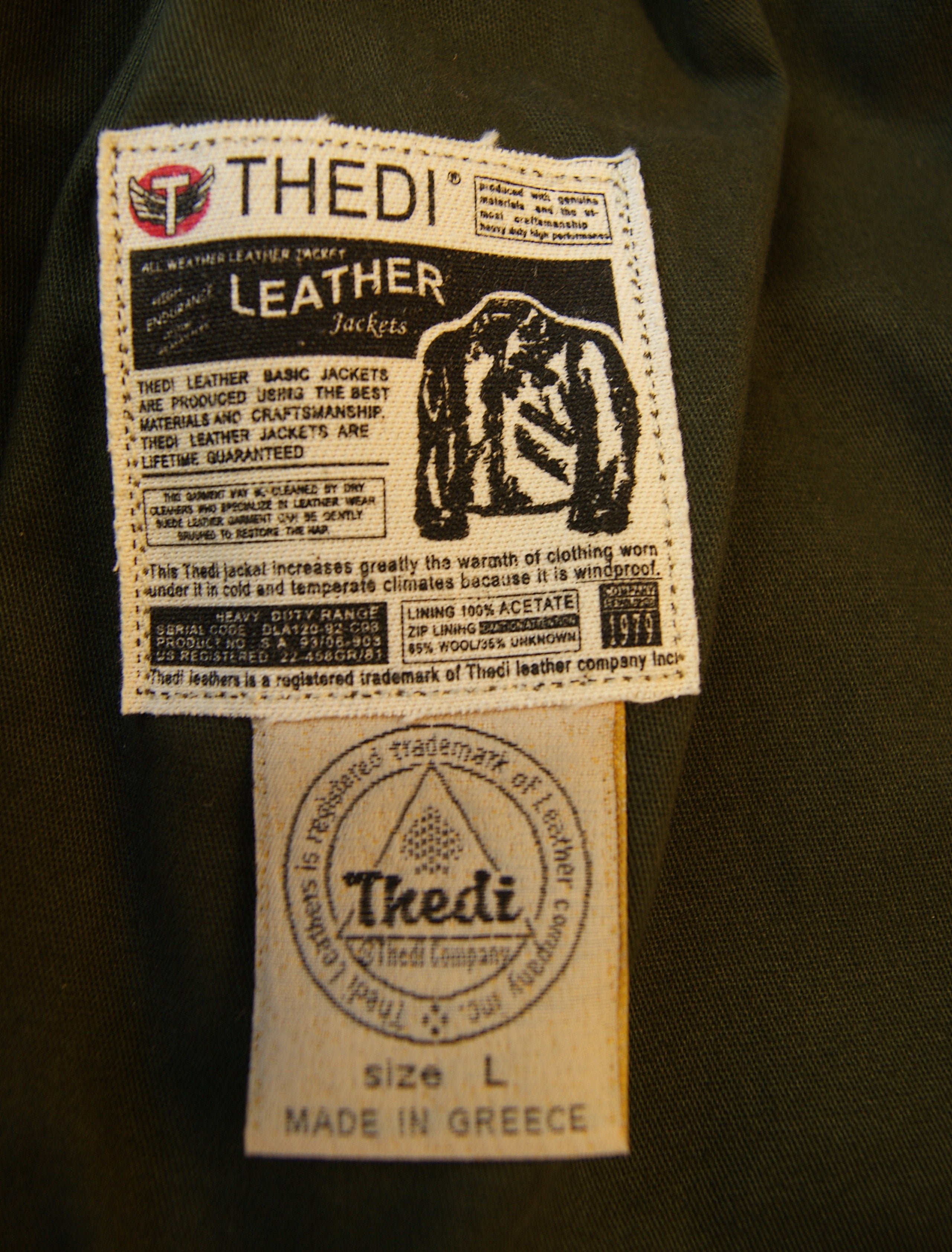 Thedi Atlas Deluxe Half Belt, size Large, Hand Dyed Cocoa Buffalo