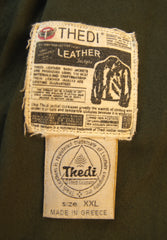 Thedi Atlas Deluxe Half Belt, size XXL, Hand Dyed Cocoa Buffalo