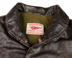 Thedi Markos Button-Up Shawl Collar Jacket, size 3XL, Espresso Buffalo