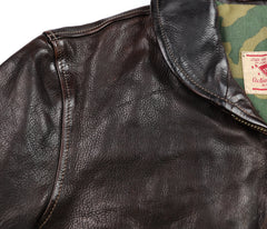 Thedi Markos Zip-Up Shawl Collar Jacket, size 3XL, Brown Canneto Cowhide