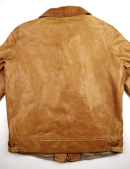 Thedi Markos Zip-Up Shawl Collar Jacket, size XXL, Cuoio Buffalo