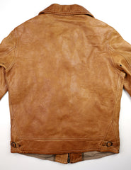 Thedi Markos Zip-Up Shawl Collar Jacket, size Medium, Cuoio Buffalo