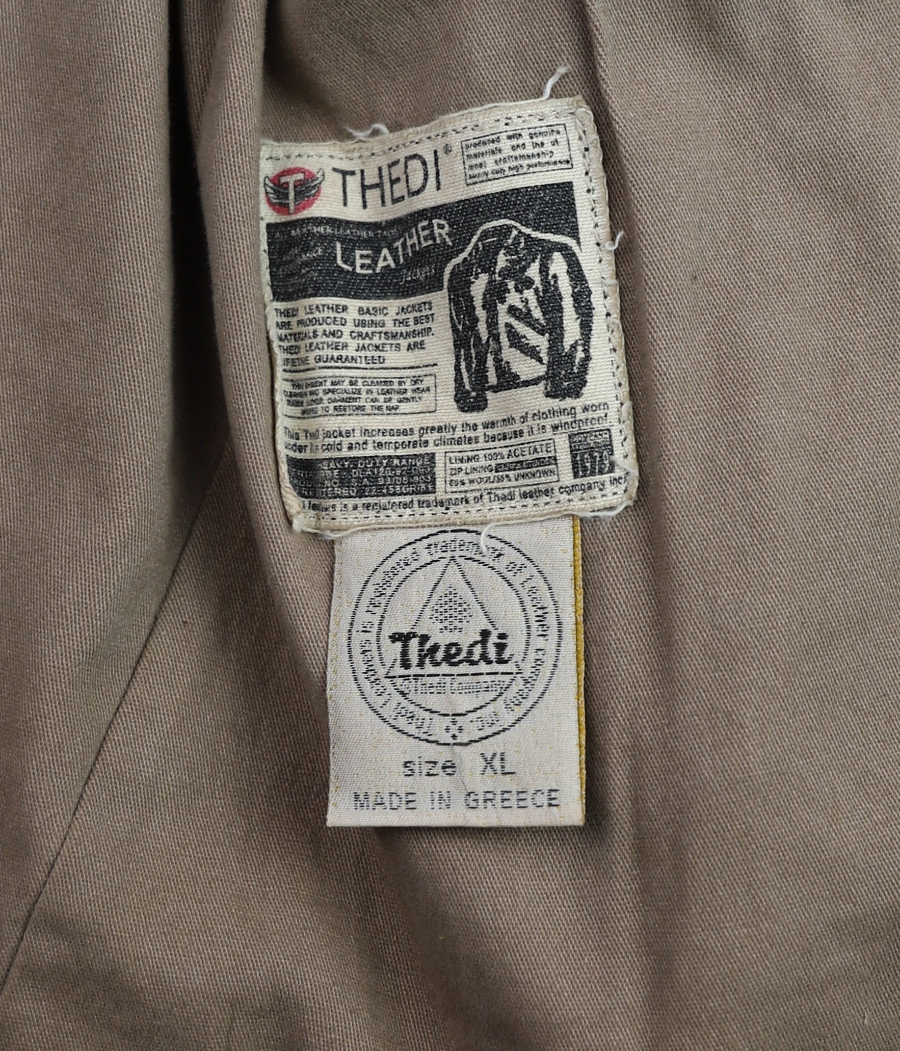 Thedi Markos Zip-Up Shawl Collar Jacket, size XL, Cuoio Buffalo