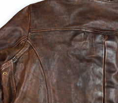 Thedi Memphis Half Belt, size XXL, Hand Dyed Cocoa Buffalo