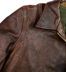 Thedi Memphis Half Belt, size 3XL, Hand Dyed Cocoa Buffalo