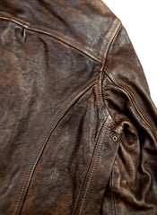 Thedi Memphis Half Belt, size Medium, Hand Dyed Cocoa Buffalo