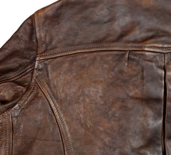 Thedi Memphis Half Belt, size Medium, Hand Dyed Cocoa Buffalo