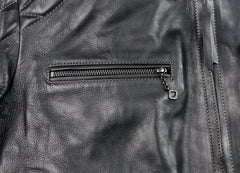 Thedi Phenix Cafe Racer Jacket, size XXL, Black Buffalo