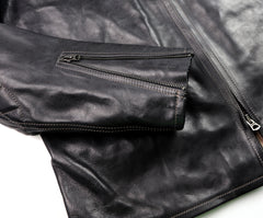 Thedi Phenix Cafe Racer Jacket, size XXL, Black Buffalo