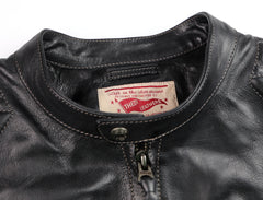 Thedi Phenix Cafe Racer Jacket, size XXL, Black Buffalo